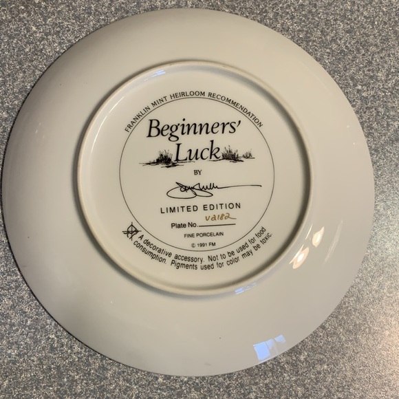 Limited Edition Beginner’s Luck Decorative Plate - Picture 2 of 5